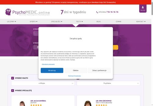 NZOZ PSYCHOMEDIC.PL KLINIKA PSYCHOLOGICZNO-PSYCHIATRYCZNA Michał Niewiński